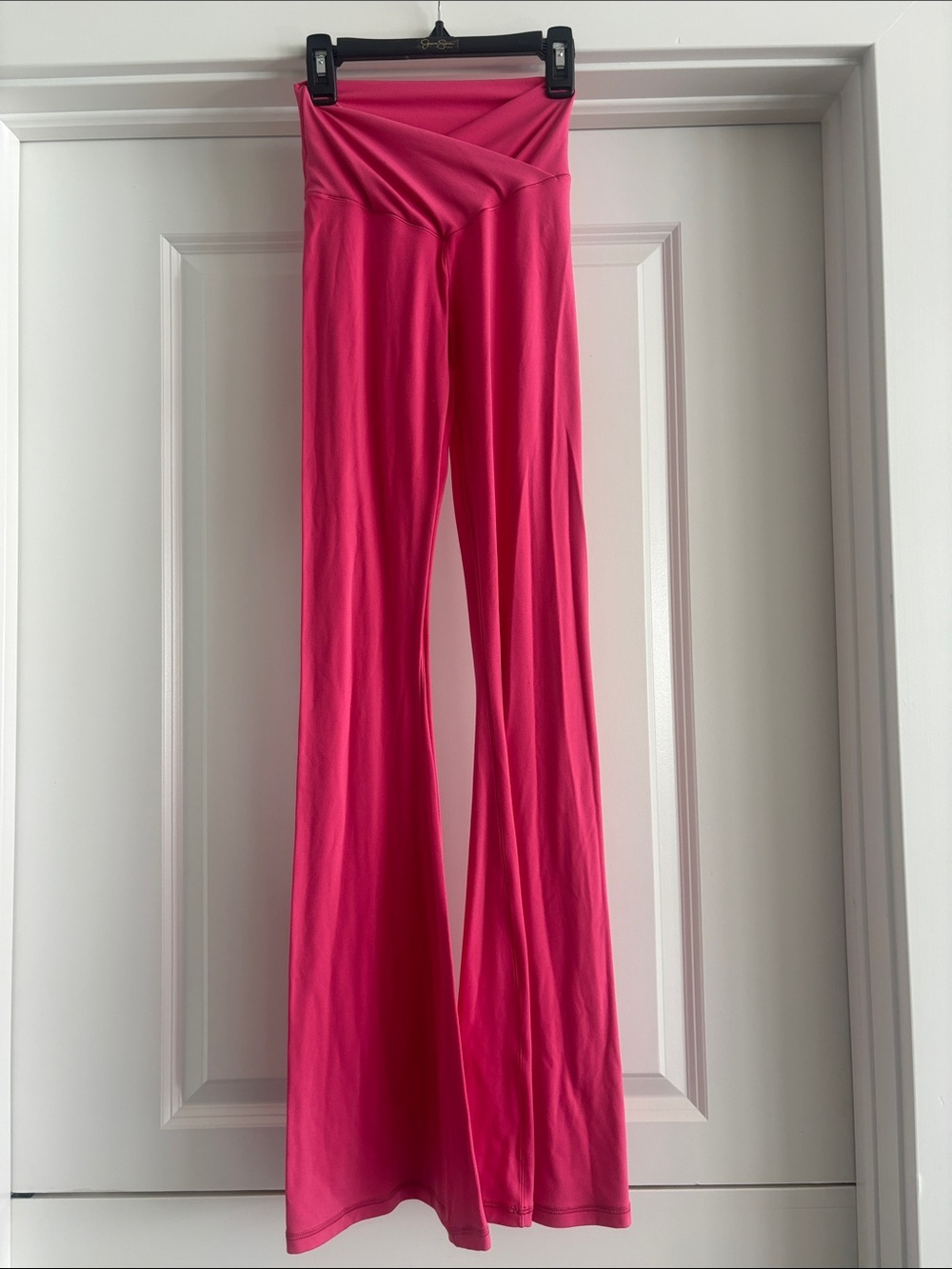 Aerie OFFLINE Real Me Flare Leggings Pink Crossover Waist